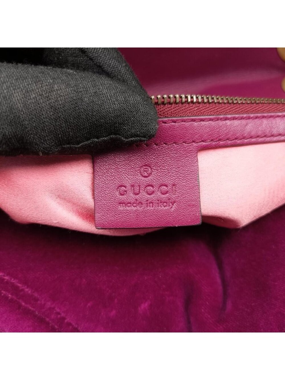 ★SOLD★ Gucci GG Marmont Purple Velour Shoulder - Picture 10 of 15